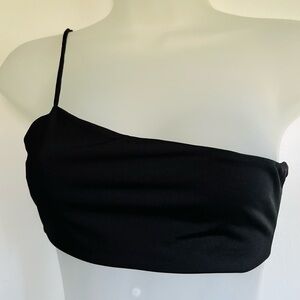 One shoulder black top medium Sorella